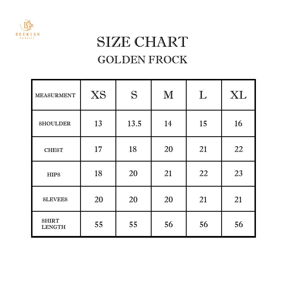 Golden Embroidered Frock