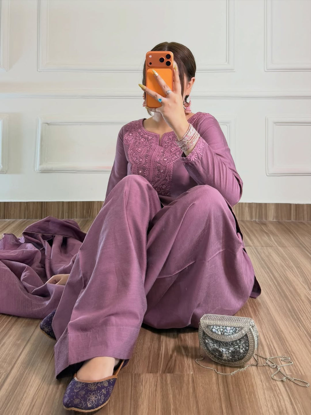 Lilac Shalwar Kameez