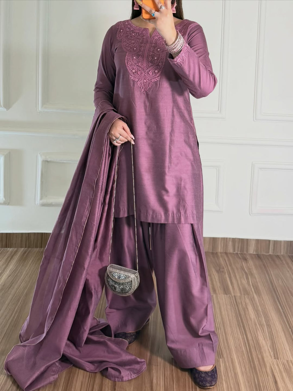 Lilac Shalwar Kameez
