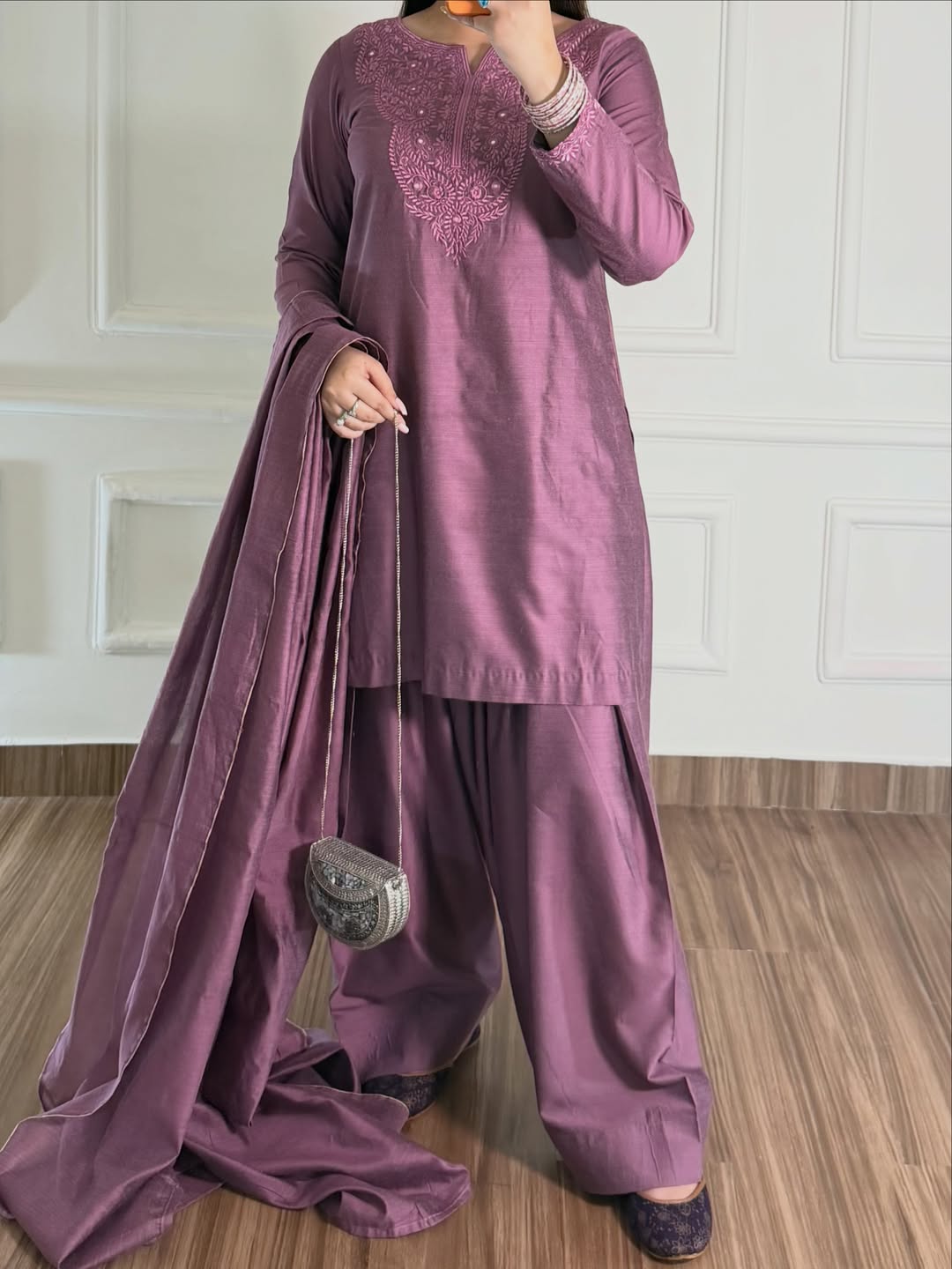 Lilac Shalwar Kameez