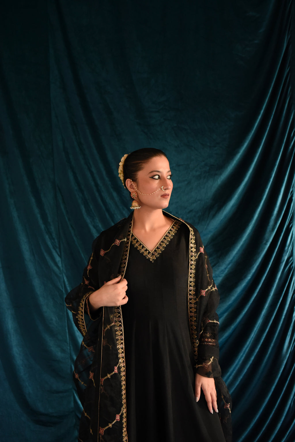 SAFFRON COLLECTION'25 (Black Frock)