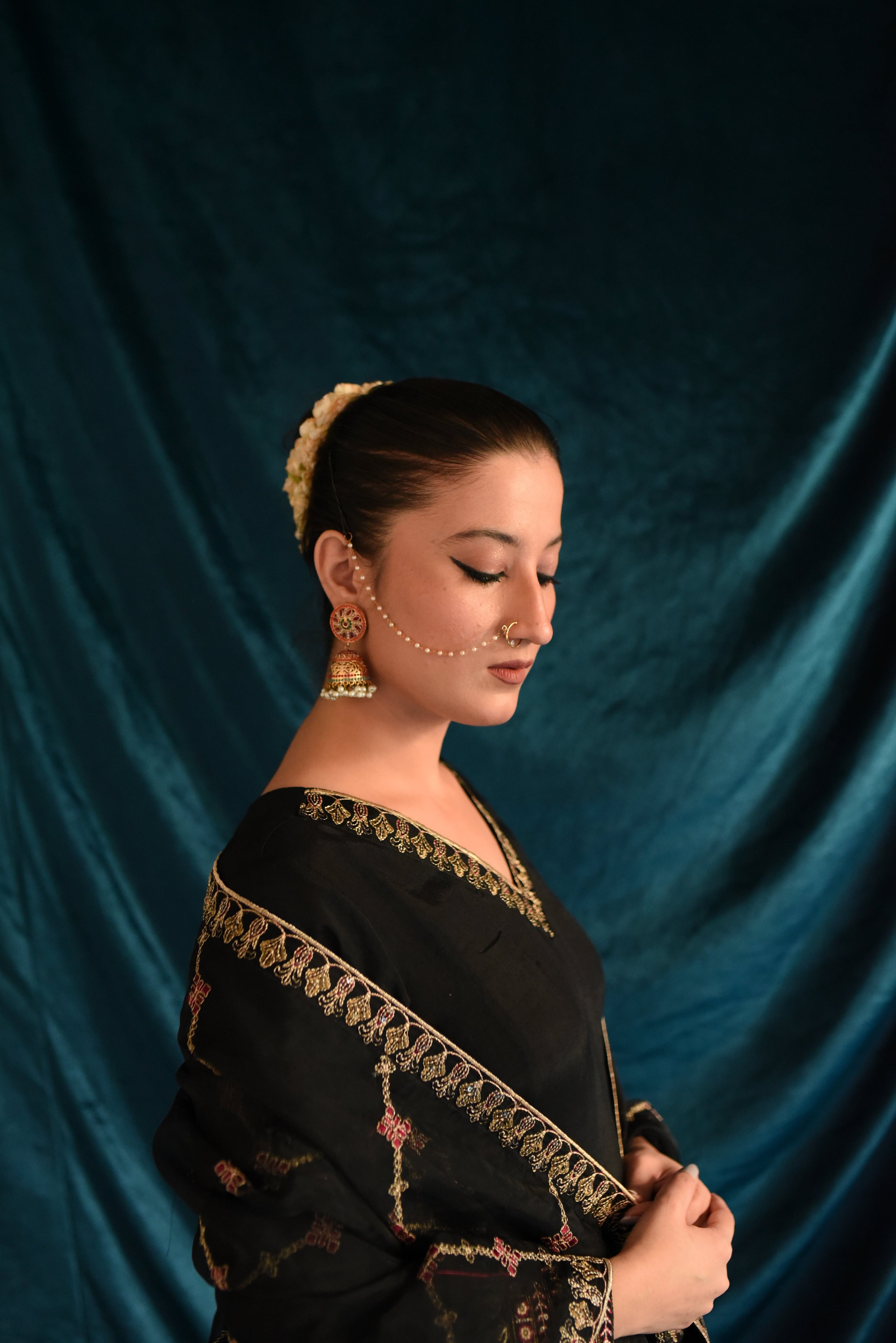 SAFFRON COLLECTION'25 (Black Frock)