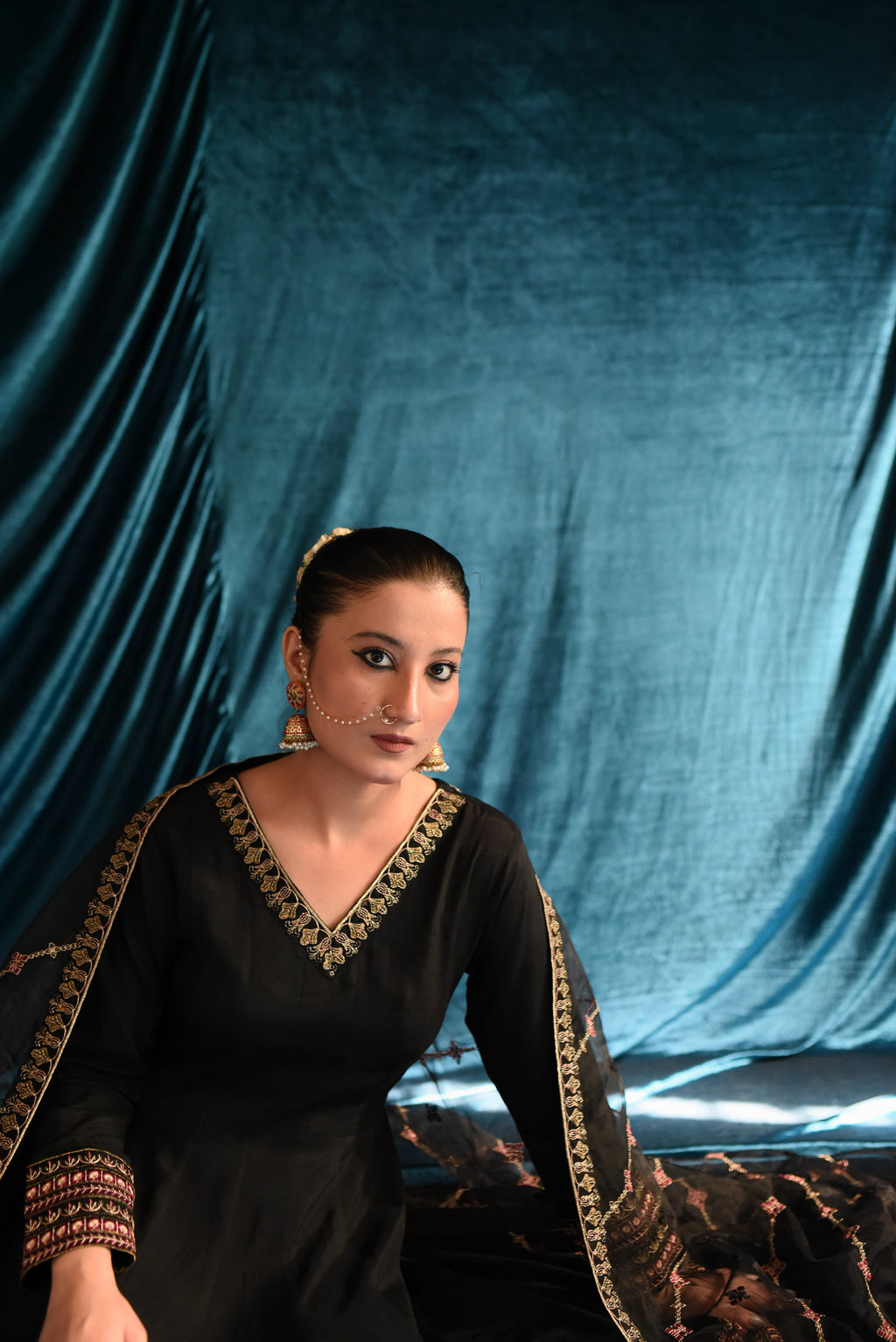SAFFRON COLLECTION'25 (Black Frock)
