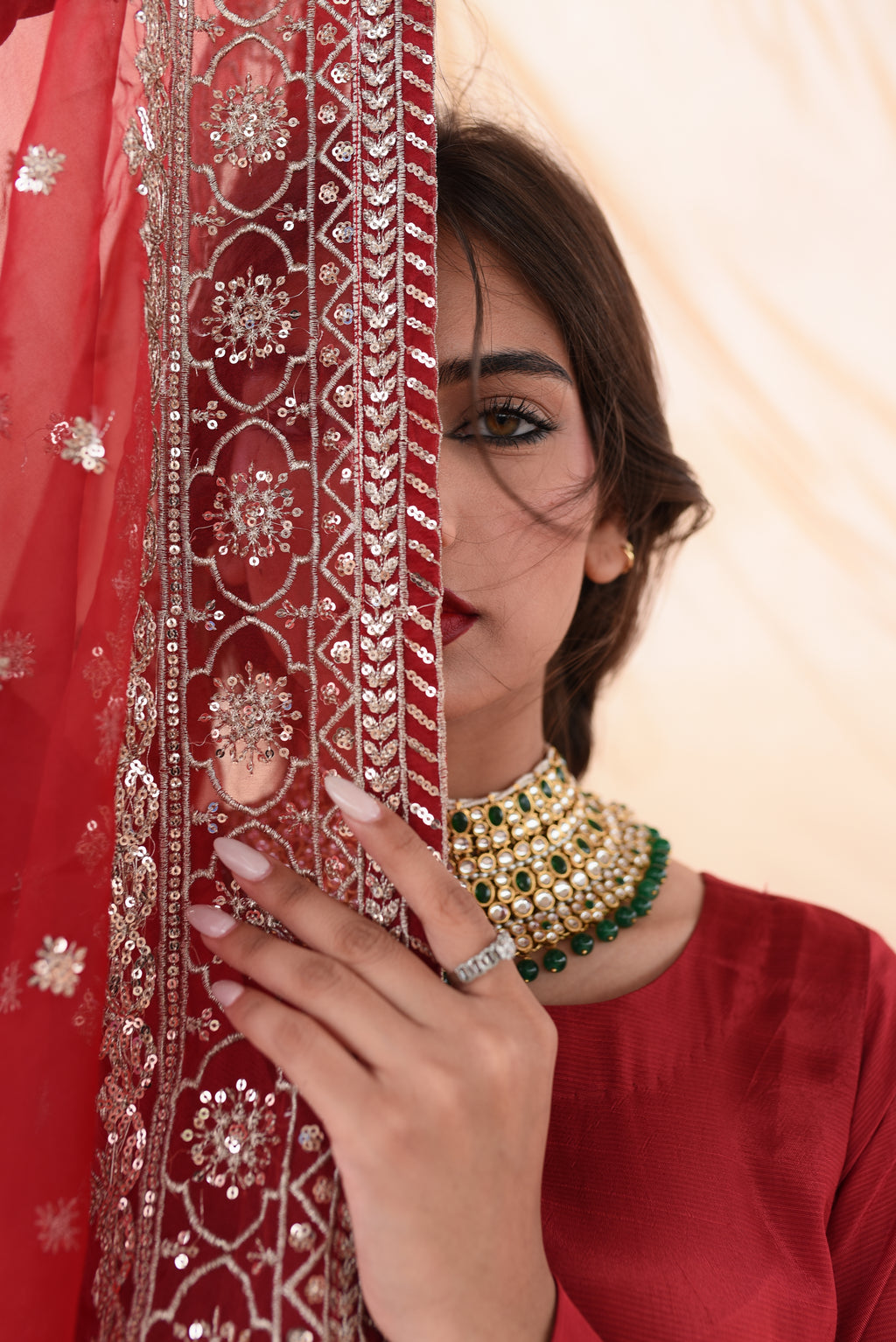 Red kalidaar frock ( BFFC-01 )
