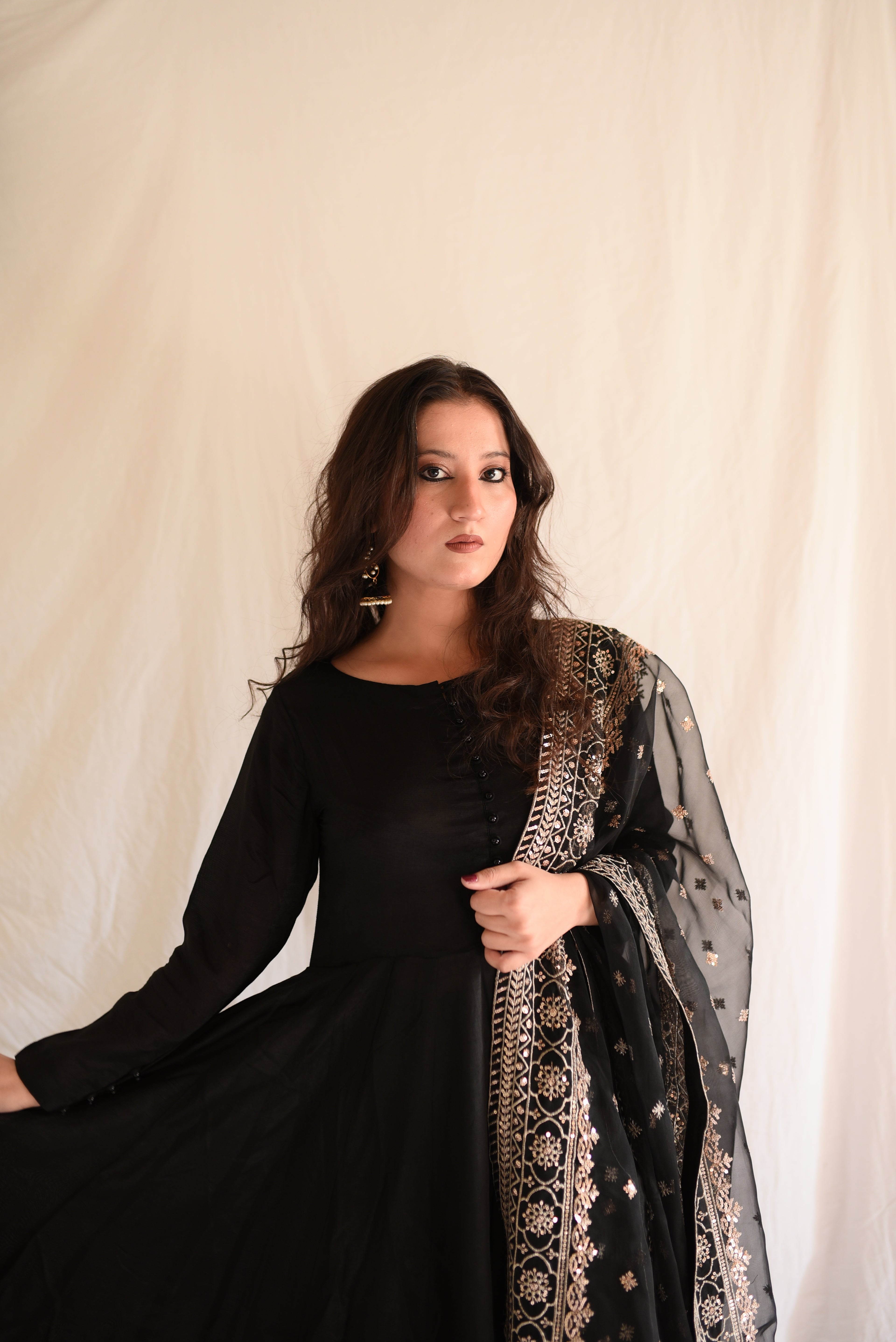 Black Kalidaar Frock ( BFNF-002)